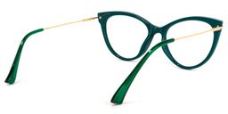 Pablo Cateye Dark-Green Glasses5