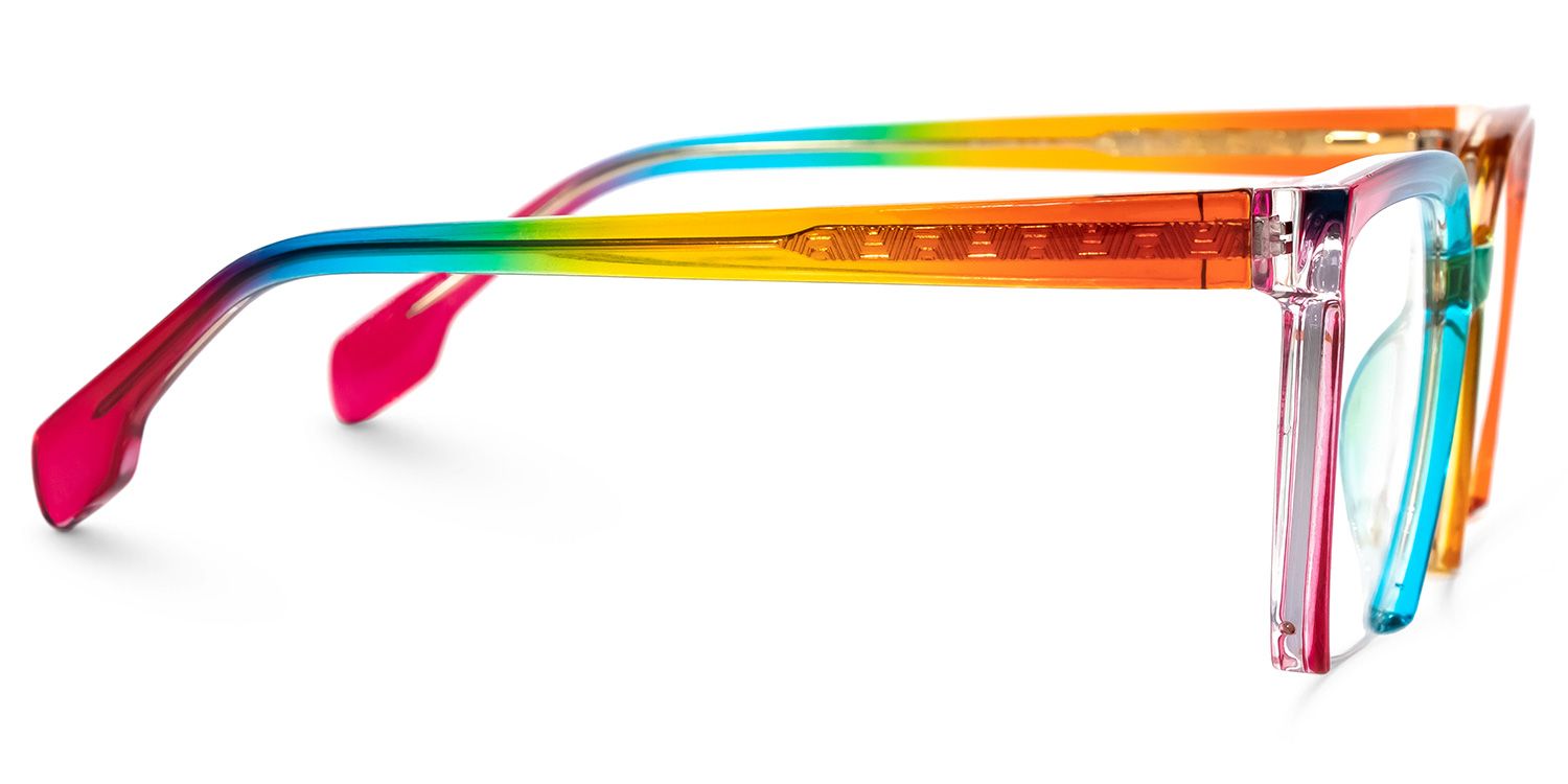 Misty Square Colorful Glasses | Zeelool Glasses2
