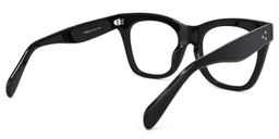 Gordon Rectangle Black Glasses5