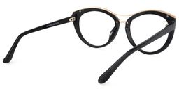 Carol Cateye Black Glasses4
