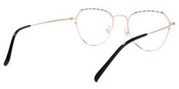 Francis Geometric Rose-Gold Glasses4