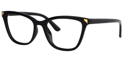 Katrina Cat Eye Black Glasses2