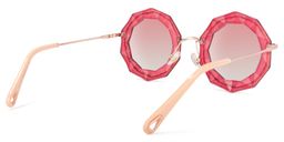 Princess Geometric Red Sunglasses4