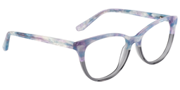 Edith Cateye Blue Pattern Glasses3