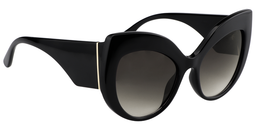 Tania Cateye Black Sunglasses3
