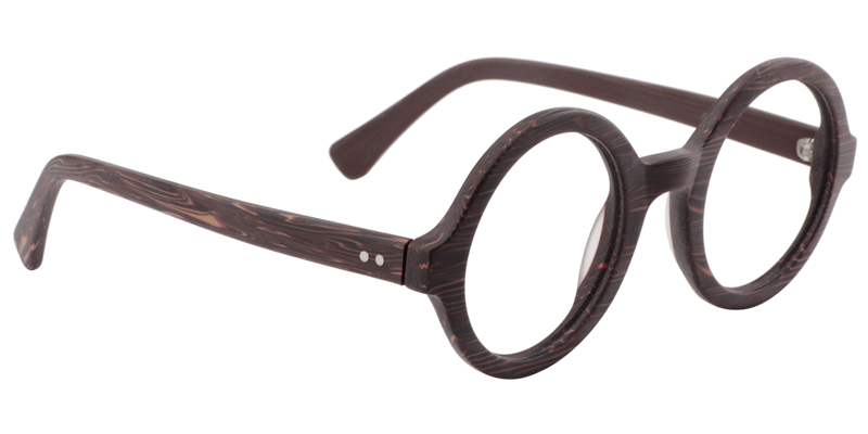 Round Wood Glasses | Zeelool Eyeglasses3