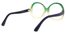 Silas Round Green Glasses4