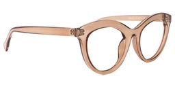 Fairy Cateye Beige Glasses2