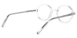 Emeline Geometric Clear Glasses4