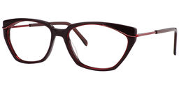 Frieda Rectangle Red Glasses2