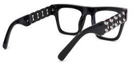 Geneva Square Black Glasses4