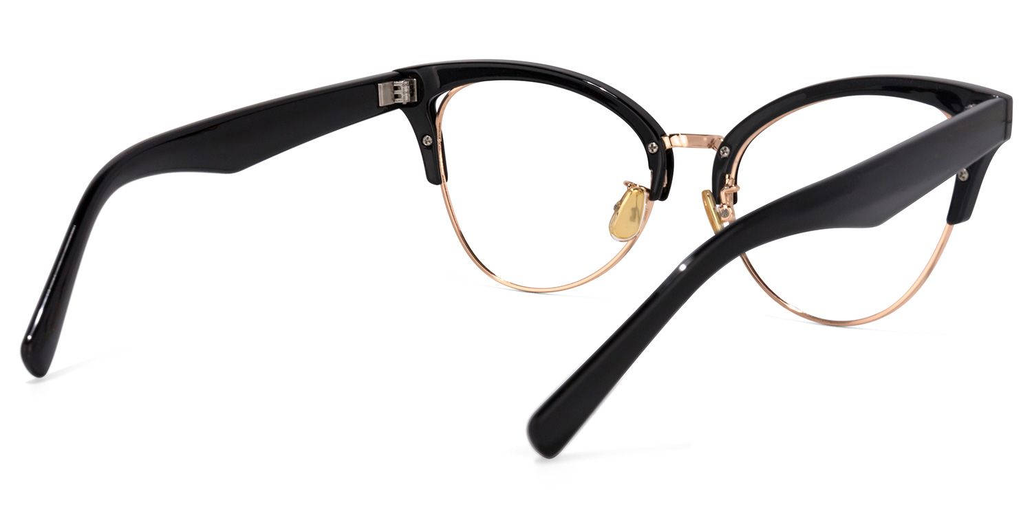 Browline Black Glasses4