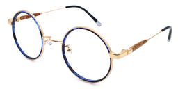 Leon Retro Blue Glasses9