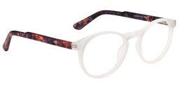 Carrie Round White Glasses2