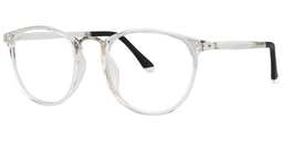 Shirley Round Clear Glasses3
