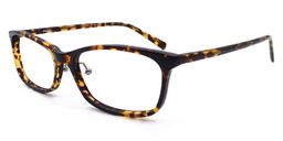 Judy Rectangle Tortoise Glasses4