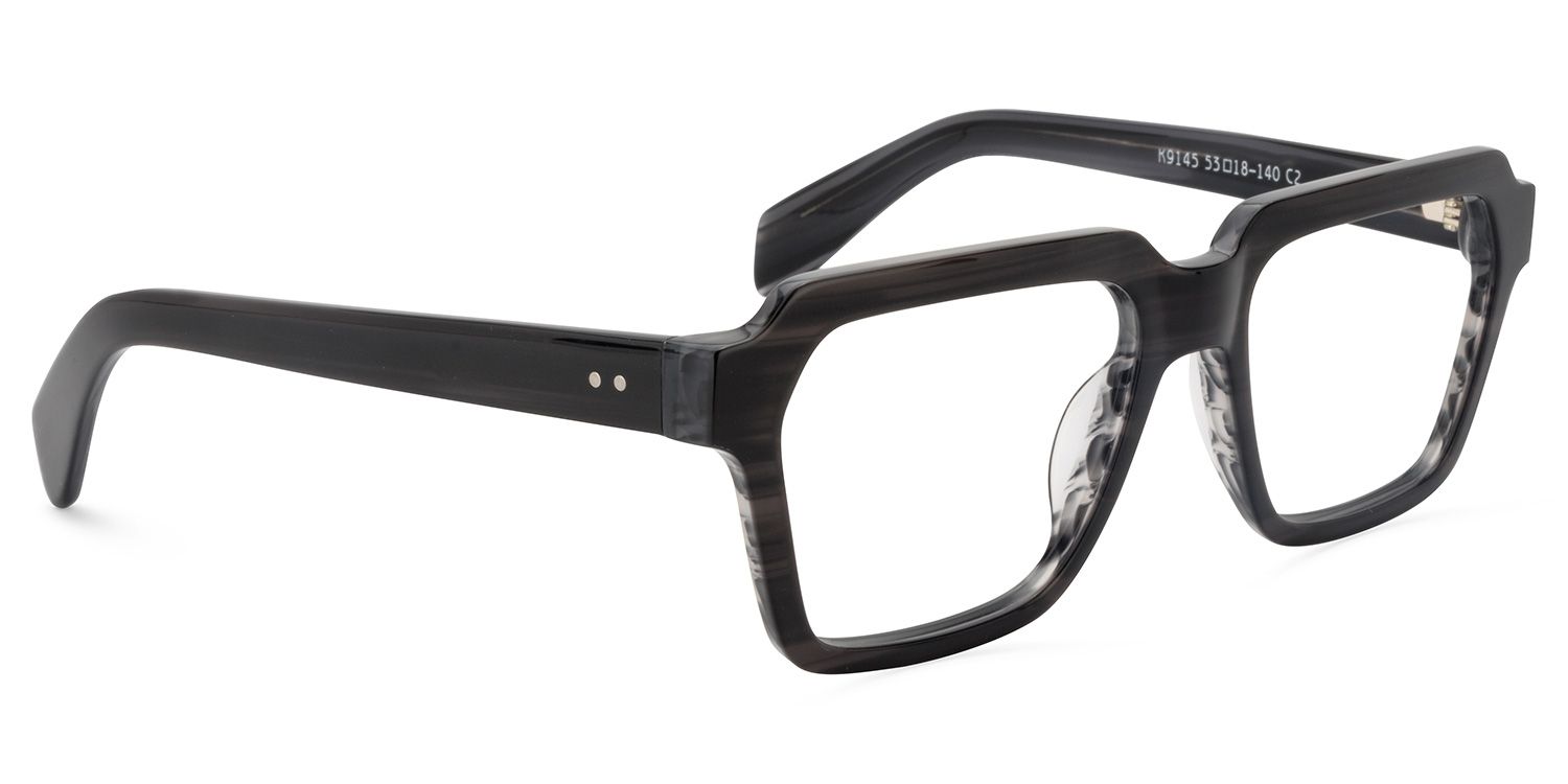 Square Gray Glasses | Zeelool Glasses3