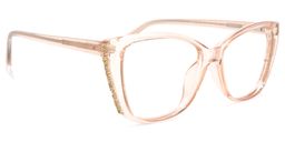 Yoselin Cateye Beige Glasses2