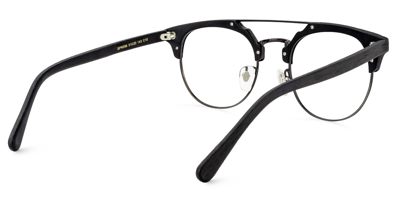 Aviator Black Glasses | Zeelool Glasses4