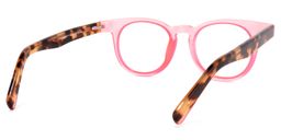 Yasser Round Pink Glasses4