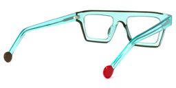 Gerri Square Turquoise Glasses4