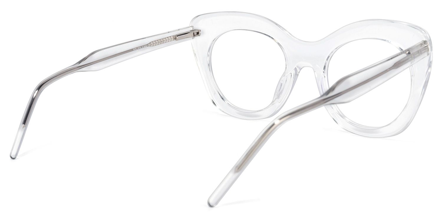 Cat-eye Clear Glasses | Zeelool Glasses4