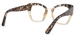 Denis Cat Eye Light Tortoise Glasses5