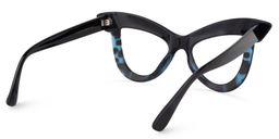 Dent Cat Eye Blue-Tortoise Glasses4
