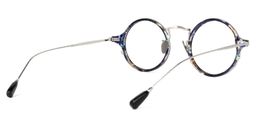 Ortiz Round Blue-Floral Glasses4