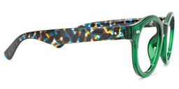 Paxton Round Dark-Green Glasses2