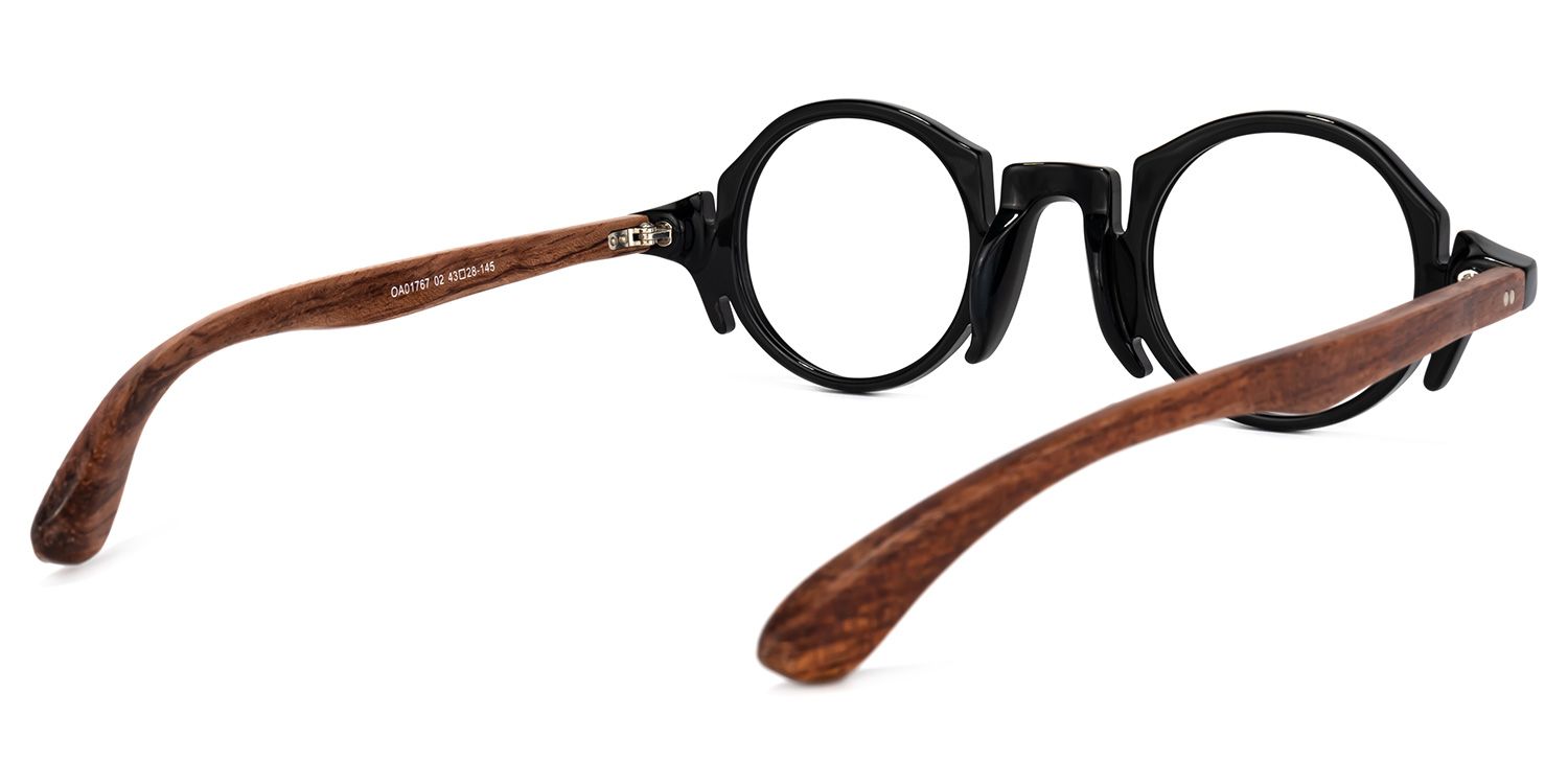 Round Black Glasses | Zeelool Glasses4