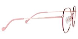 Qusay Round Pink Glasses2