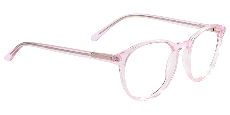 Oval Pink Glasses| Zeelool Eyeglasses2