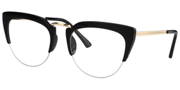 Cassiel Cat Eye Black Glasses4