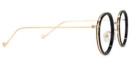 Ruffin Round Black Glasses2