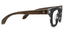 Sharnel Square Black Glasses2