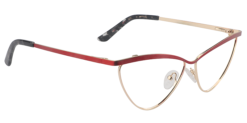 Red Cateye Glasses | Zeelool Eyeglass Frames4