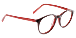 Damaris Round Red Glasses3