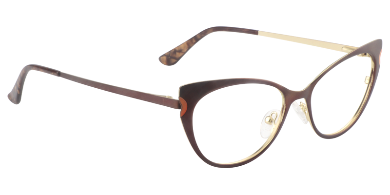 Cateye Brown Glasses | Zeelool Eyeglass Frames3