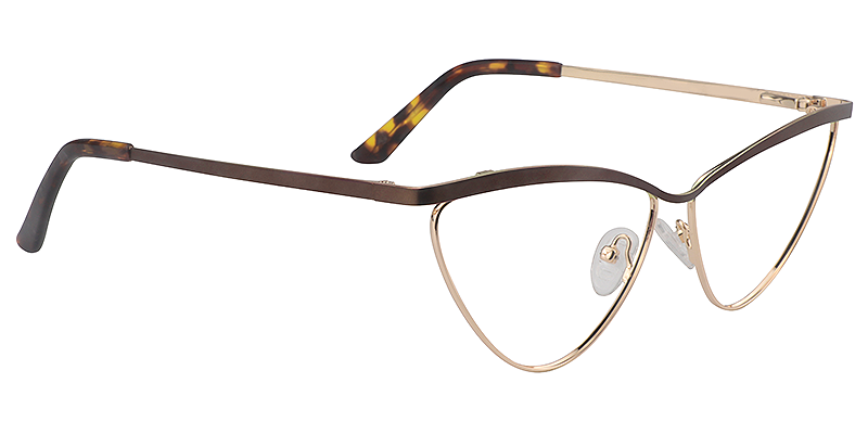 Brown Cateye Glasses | Zeelool Eyeglass Frames4