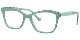 Ulrica Rectangle Green Glasses2