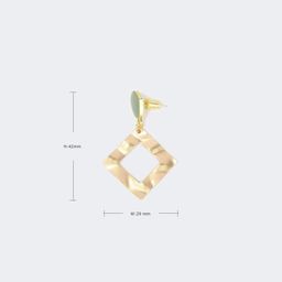 Stylish Rhombus Gold Earrings3