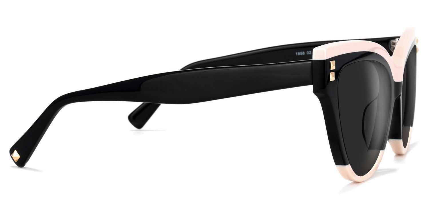 Cascata Cat Eye Style Black Frame Sunglasses | ZEELOOL2