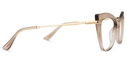 Indira Beige Cat eye Glasses2