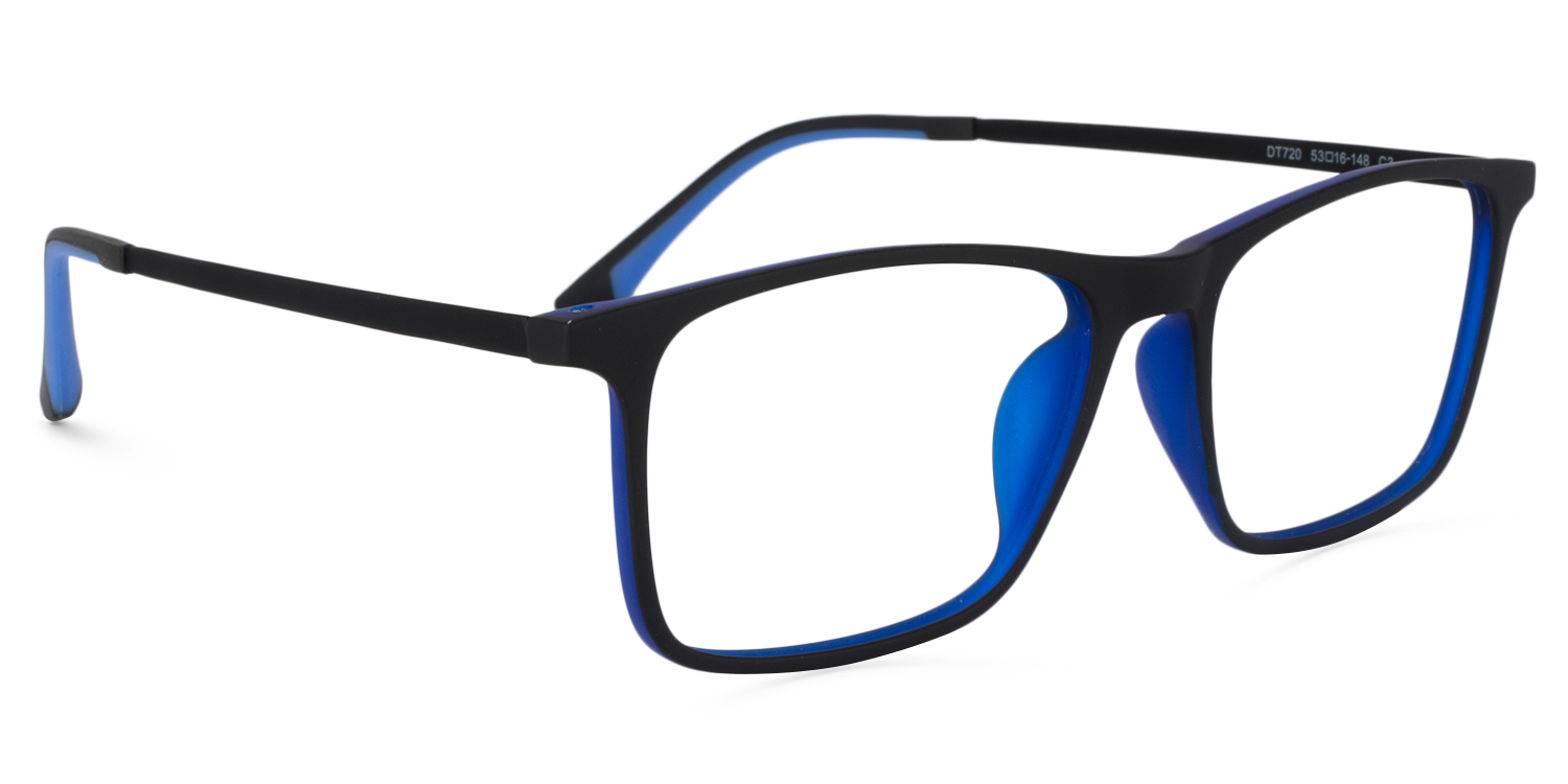 Rectangle Black Glasses | Zeelool Glasses2