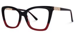 Latora Cateye Red Glasses1
