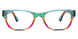 Meredith Rectangle Green Glasses0