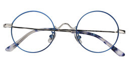Ursula Round Blue Glasses1