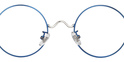 Ursula Round Blue Glasses5