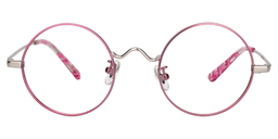 Ursula Round Pink Glasses0